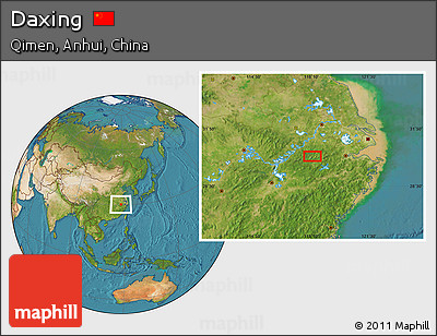 Satellite Location Map of Daxing