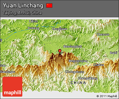 Physical Panoramic Map of Yuan Linchang