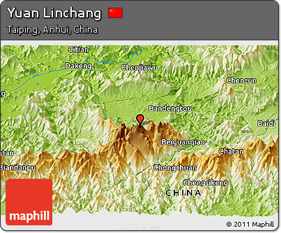 Physical Panoramic Map of Yuan Linchang