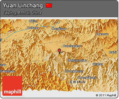 Political Panoramic Map of Yuan Linchang