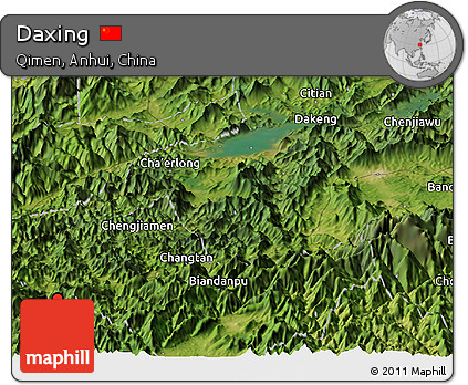 Satellite Panoramic Map of Daxing