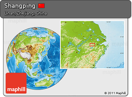 Physical Location Map of Shangping