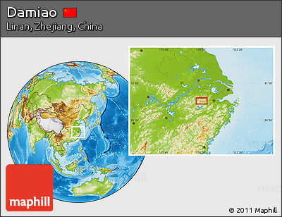 Physical Location Map of Damiao