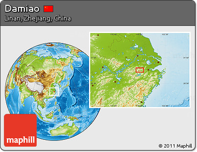 Physical Location Map of Damiao