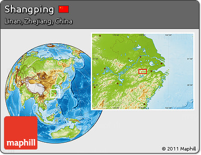 Physical Location Map of Shangping