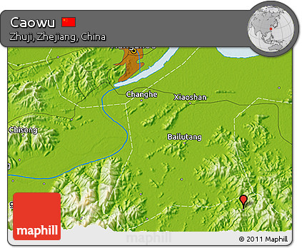 Physical 3D Map of Caowu