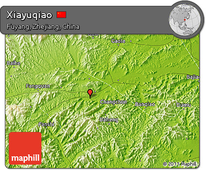 Physical 3D Map of Xiayuqiao