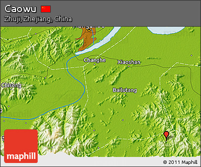 Physical 3D Map of Caowu