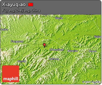 Physical 3D Map of Xiayuqiao