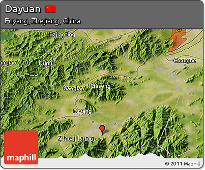 Satellite 3D Map of Dayuan