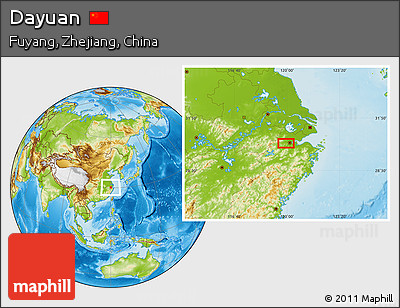 Physical Location Map of Dayuan
