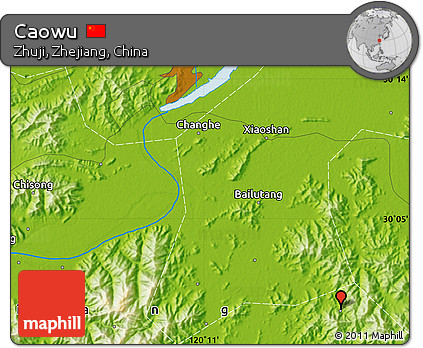 Physical Map of Caowu