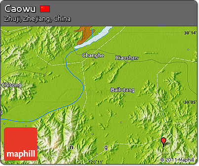 Physical Map of Caowu
