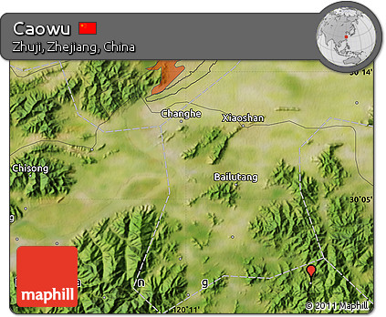 Satellite Map of Caowu