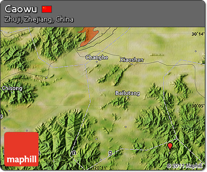 Satellite Map of Caowu