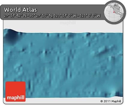 Satellite 3D Map of the Area around 30° 13' 46" N, 121° 28' 29" W