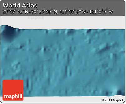 Satellite 3D Map of the Area around 30° 13' 46" N, 121° 28' 29" W