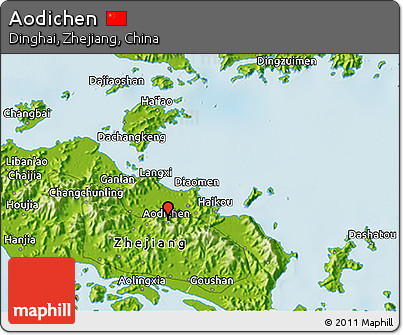 Physical 3D Map of Aodichen