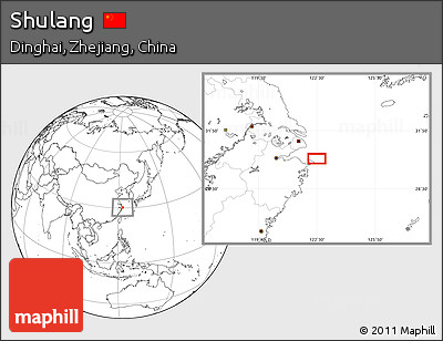 Blank Location Map of Shulang