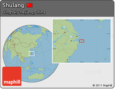 Savanna Style Location Map of Shulang