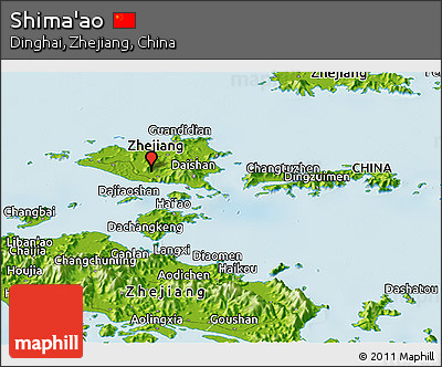 Physical Panoramic Map of Shima'ao