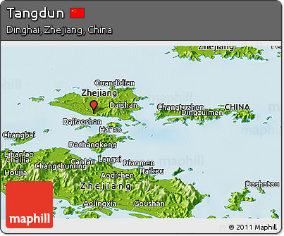 Physical Panoramic Map of Tangdun