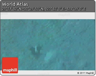 Satellite 3D Map of the Area around 30° 13' 46" N, 124° 10' 30" E