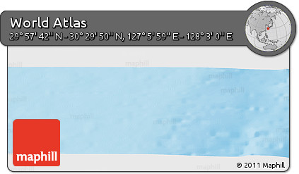 Physical Panoramic Map of the Area around 30° 13' 46" N, 127° 34' 30" E