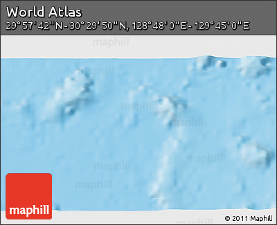 Physical 3D Map of the Area around 30° 13' 46" N, 129° 16' 30" E