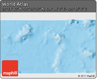 Physical 3D Map of the Area around 30° 13' 46" N, 129° 16' 30" E