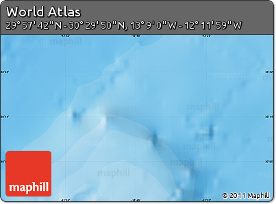 Political Map of the Area around 30° 13' 46" N, 12° 40' 30" W