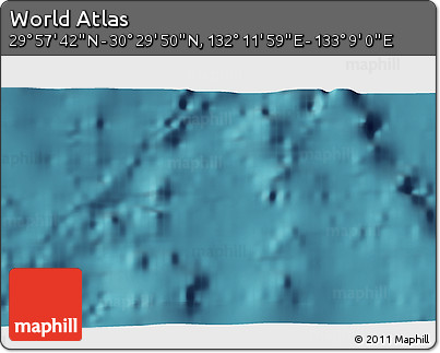 Satellite 3D Map of the Area around 30° 13' 46" N, 132° 40' 30" E