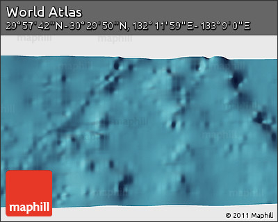 Satellite 3D Map of the Area around 30° 13' 46" N, 132° 40' 30" E