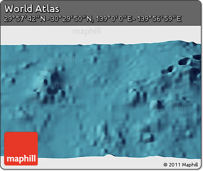 Satellite 3D Map of the Area around 30° 13' 46" N, 139° 28' 29" E