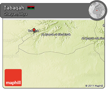 Physical 3D Map of Ţabaqah