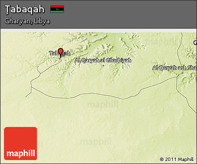 Physical 3D Map of Ţabaqah