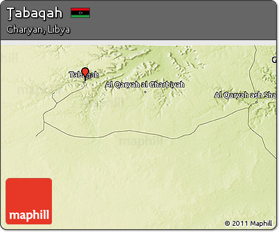 Physical 3D Map of Ţabaqah