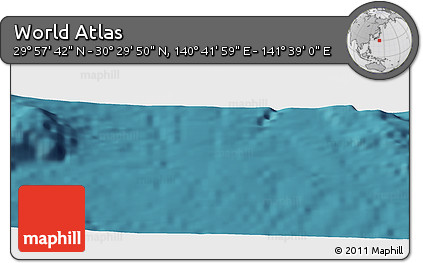 Satellite Panoramic Map of the Area around 30° 13' 46" N, 141° 10' 30" E