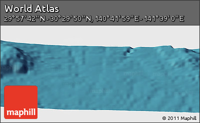Satellite Panoramic Map of the Area around 30° 13' 46" N, 141° 10' 30" E