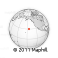 Outline Map of the Area around 30° 13' 46" N, 144° 25' 30" W, rectangular outline