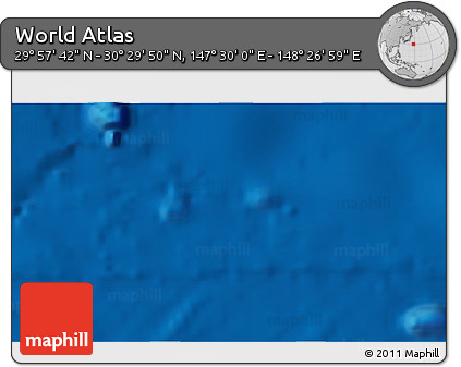 Physical 3D Map of the Area around 30° 13' 46" N, 147° 58' 29" E