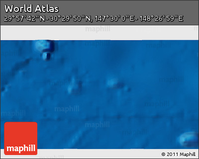 Physical 3D Map of the Area around 30° 13' 46" N, 147° 58' 29" E