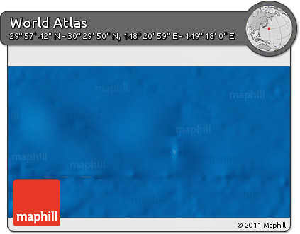 Physical 3D Map of the Area around 30° 13' 46" N, 148° 49' 29" E