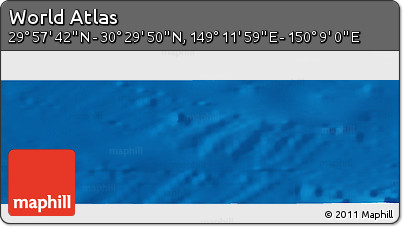 Physical Panoramic Map of the Area around 30° 13' 46" N, 149° 40' 30" E