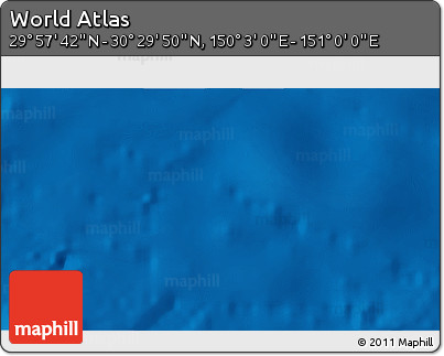 Physical 3D Map of the Area around 30° 13' 46" N, 150° 31' 30" E