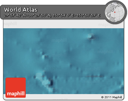 Satellite 3D Map of the Area around 30° 13' 46" N, 151° 22' 30" E