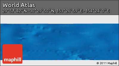 Physical Panoramic Map of the Area around 30° 13' 46" N, 153° 55' 30" E