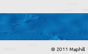 Shaded Relief Panoramic Map of the area around 30° 13' 46" N, 153° 55' 30" E