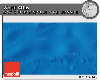 Physical 3D Map of the Area around 30° 13' 46" N, 155° 37' 30" E