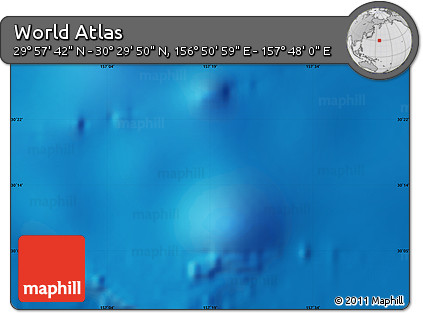 Physical Map of the Area around 30° 13' 46" N, 157° 19' 29" E